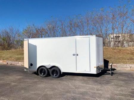 New American Hauler 7x16 Tandem Enclosed Cargo Trailer - Double Rear Doors