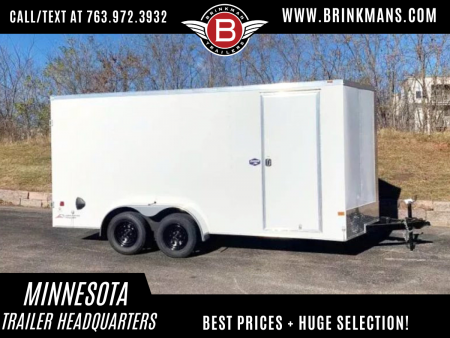 New American Hauler 7x16 Tandem Enclosed Cargo Trailer - Double Rear Doors