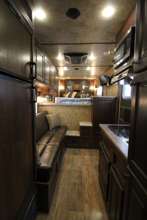 Used 2018 Exiss Escape 7410 - 10' sw Living Quarters 4 Horse Trailer