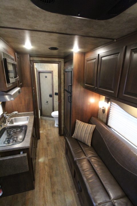Used 2018 Exiss Escape 7410 - 10' sw Living Quarters 4 Horse Trailer