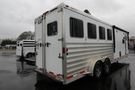 Used 2018 Exiss Escape 7410 - 10' sw Living Quarters 4 Horse Trailer