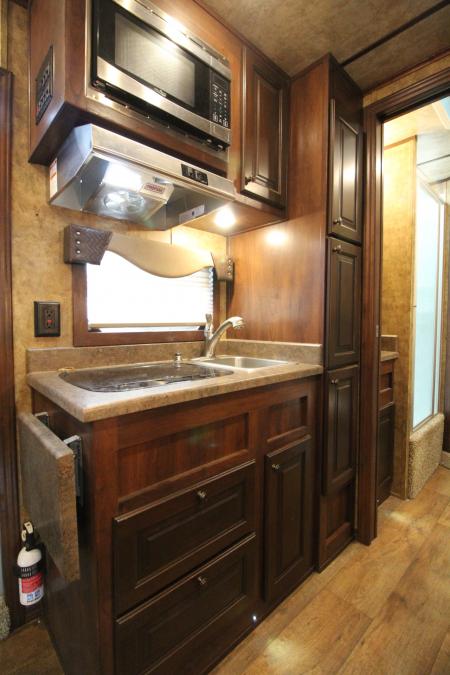 Used 2018 Exiss Escape 7410 - 10' sw Living Quarters 4 Horse Trailer