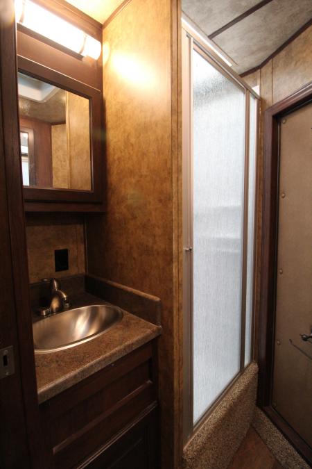 Used 2018 Exiss Escape 7410 - 10' sw Living Quarters 4 Horse Trailer