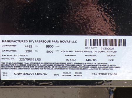 New 2026 Sure-Trac ST-UTTB8222 Utility Trailer