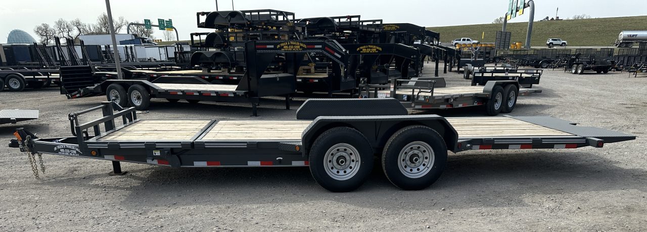 New 2026 East Texas Trailers 83"x20' Bumper Pull Machine Gray Tilt Trailer