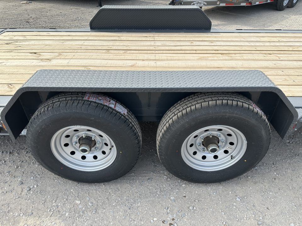 New 2026 East Texas Trailers 83"x20' Bumper Pull Machine Gray Tilt Trailer