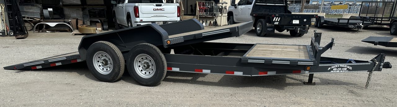 New 2026 East Texas Trailers 83"x20' Bumper Pull Machine Gray Tilt Trailer