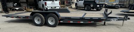 New 2026 East Texas Trailers 83"x20' Bumper Pull Machine Gray Tilt Trailer