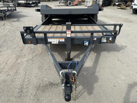 New 2026 East Texas Trailers 83"x20' Bumper Pull Machine Gray Tilt Trailer