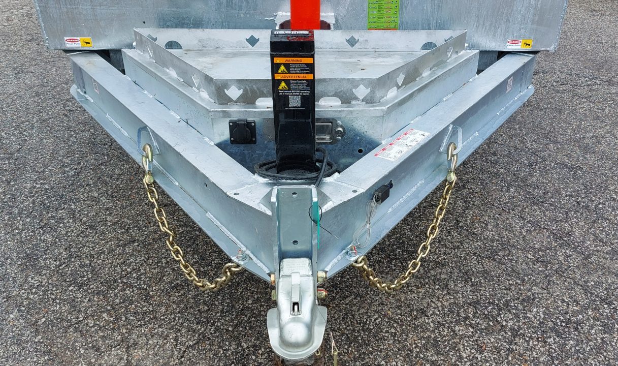 New 82" X 14' GALVANIZED DUMP TRAILER 7 K AXLES HYDRAULIC JACKS WIRELESS REMOTE FREE SPARE TIRE TRIUMPH 2026