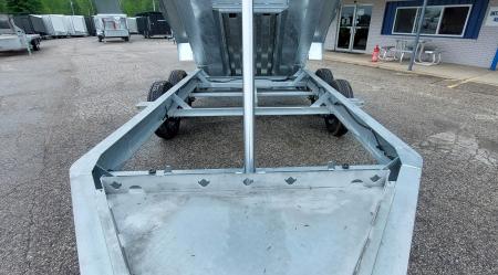 New 82" X 14' GALVANIZED DUMP TRAILER 7 K AXLES HYDRAULIC JACKS WIRELESS REMOTE FREE SPARE TIRE TRIUMPH 2026