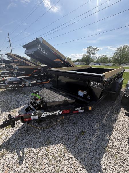New 2026 LIBERTY LD14K83X14B8S Dump Trailer 83X14 TA 24  SIDES (GVW:15400)  MIDNIGHT BLACK