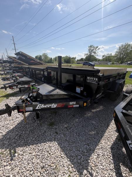 New 2026 LIBERTY LD14K83X14B8TS Dump Trailer 83X14 TA 24  SIDES TELESCOPIC (GVW:15400) MIDNIGHT BLACK