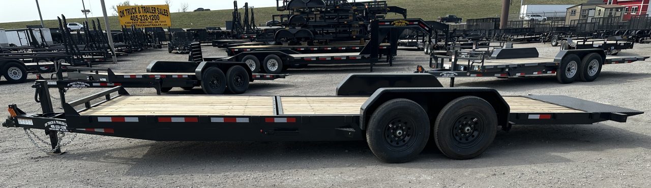 New 2026 Down 2 Earth Trailers 82"x24' Bumper Pull with 7ks axles Tilt Trailer