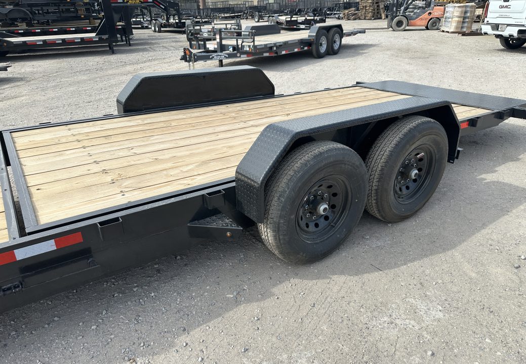 New 2026 Down 2 Earth Trailers 82"x24' Bumper Pull with 7ks axles Tilt Trailer