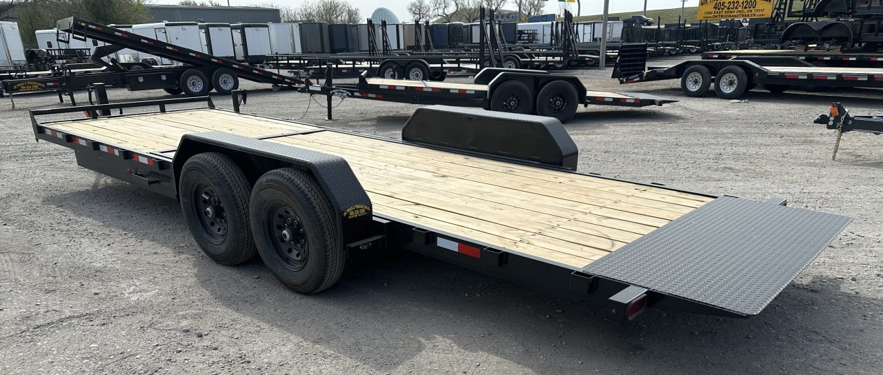 New 2026 Down 2 Earth Trailers 82"x24' Bumper Pull with 7ks axles Tilt Trailer