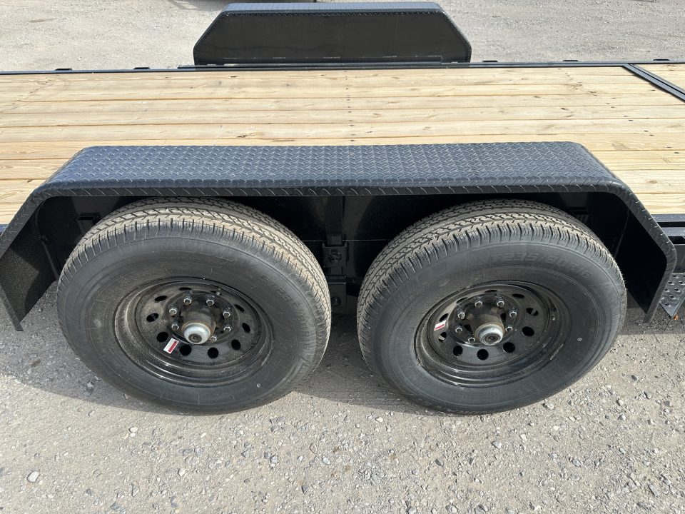 New 2026 Down 2 Earth Trailers 82"x24' Bumper Pull with 7ks axles Tilt Trailer