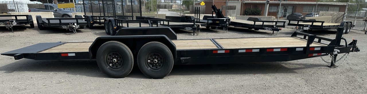 New 2026 Down 2 Earth Trailers 82"x24' Bumper Pull with 7ks axles Tilt Trailer