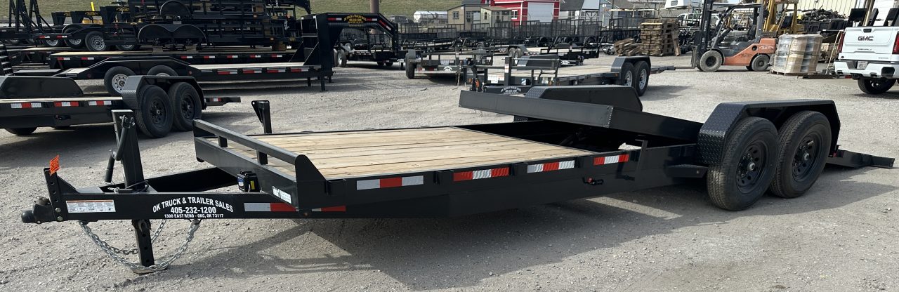 New 2026 Down 2 Earth Trailers 82"x24' Bumper Pull with 7ks axles Tilt Trailer