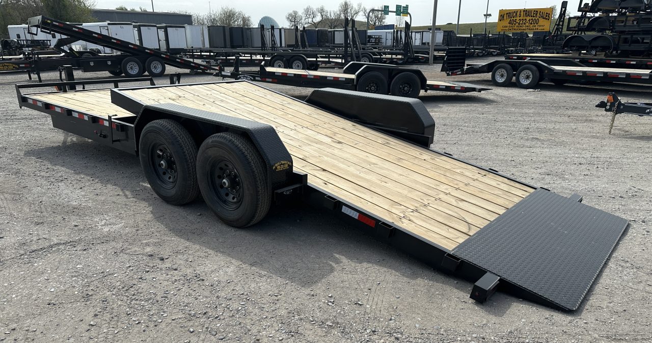 New 2026 Down 2 Earth Trailers 82"x24' Bumper Pull with 7ks axles Tilt Trailer