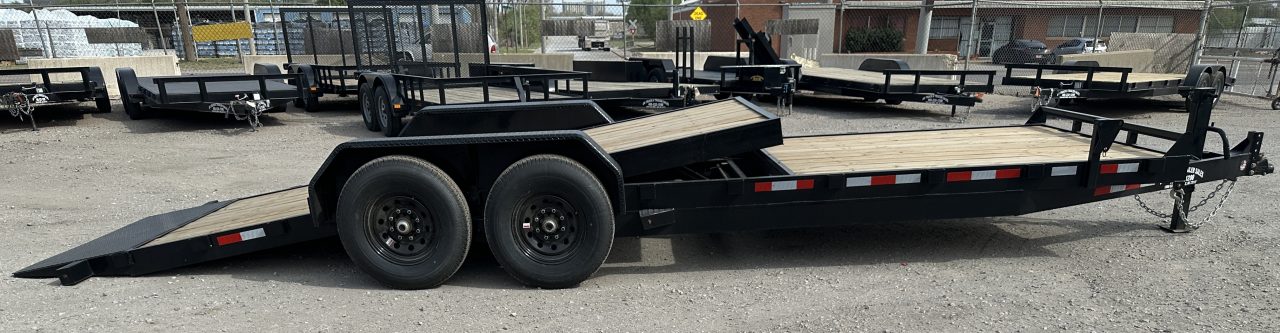 New 2026 Down 2 Earth Trailers 82"x24' Bumper Pull with 7ks axles Tilt Trailer