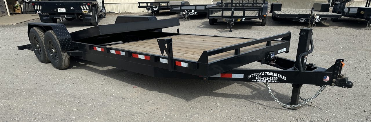 New 2026 Down 2 Earth Trailers 82"x24' Bumper Pull with 7ks axles Tilt Trailer
