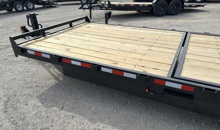 New 2026 Down 2 Earth Trailers 82"x24' Bumper Pull with 7ks axles Tilt Trailer