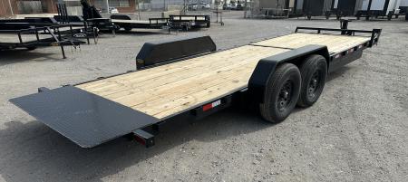 New 2026 Down 2 Earth Trailers 82"x24' Bumper Pull with 7ks axles Tilt Trailer