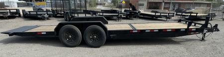 New 2026 Down 2 Earth Trailers 82"x24' Bumper Pull with 7ks axles Tilt Trailer