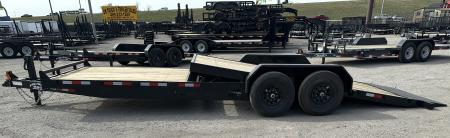 New 2026 Down 2 Earth Trailers 82"x24' Bumper Pull with 7ks axles Tilt Trailer