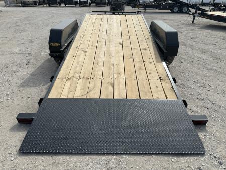 New 2026 Down 2 Earth Trailers 82"x24' Bumper Pull with 7ks axles Tilt Trailer