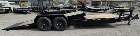 New 2026 Down 2 Earth Trailers 82"x24' Bumper Pull with 7ks axles Tilt Trailer