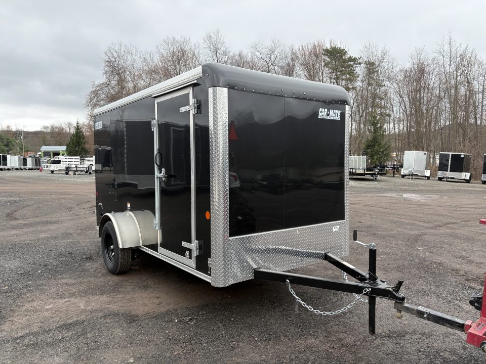 New 2026 CAR MATE TRAILERS 6x12 6' Interior Sportster Cargo / Enclosed Trailer with Rear Double Doors