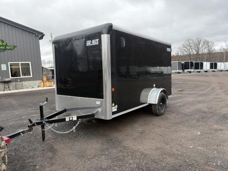 New 2026 CAR MATE TRAILERS 6x12 6' Interior Sportster Cargo / Enclosed Trailer with Rear Double Doors