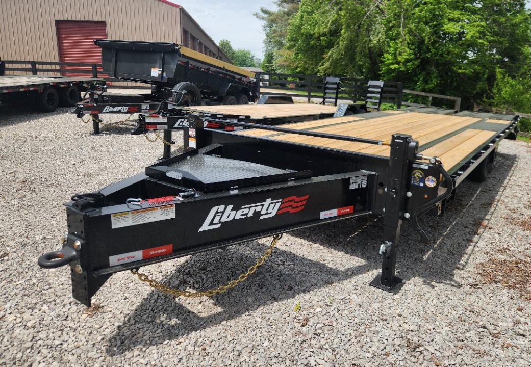 New 2026 Liberty 14K 102X20+5 Pintle Hitch Equipment Trailer
