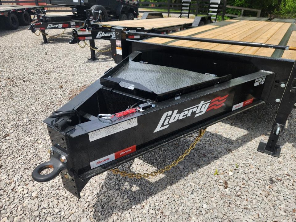 New 2026 Liberty 14K 102X20+5 Pintle Hitch Equipment Trailer