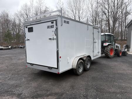 New 2026 CAR MATE TRAILERS 7x16 10K Contractor with Rear Ramp Door