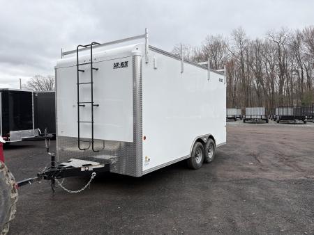 New 2026 CAR MATE TRAILERS 8x16 10K Contractor Trailer with Rear Double Door