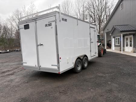 New 2026 CAR MATE TRAILERS 8x16 10K Contractor Trailer with Rear Double Door
