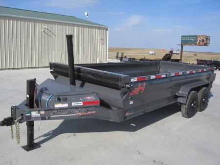 New 2026 Horizon Trailers 83x16 LZ7 14K Telescopic Dump Trailer