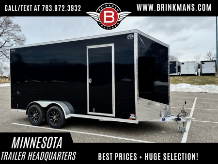 New Lightning 7x16 Aluminum Enclosed Trailer - Double Doors!
