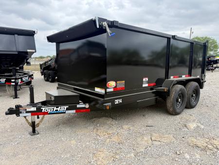 New 2026 Top Hat Trailers DE14-14x83 w/ 4' Tall Sidewalls Dump Trailer