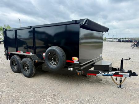 New 2026 Top Hat Trailers DE14-14x83 w/ 4' Tall Sidewalls Dump Trailer