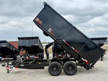 New 2026 Top Hat Trailers DE14-14x83 w/ 4' Tall Sidewalls Dump Trailer