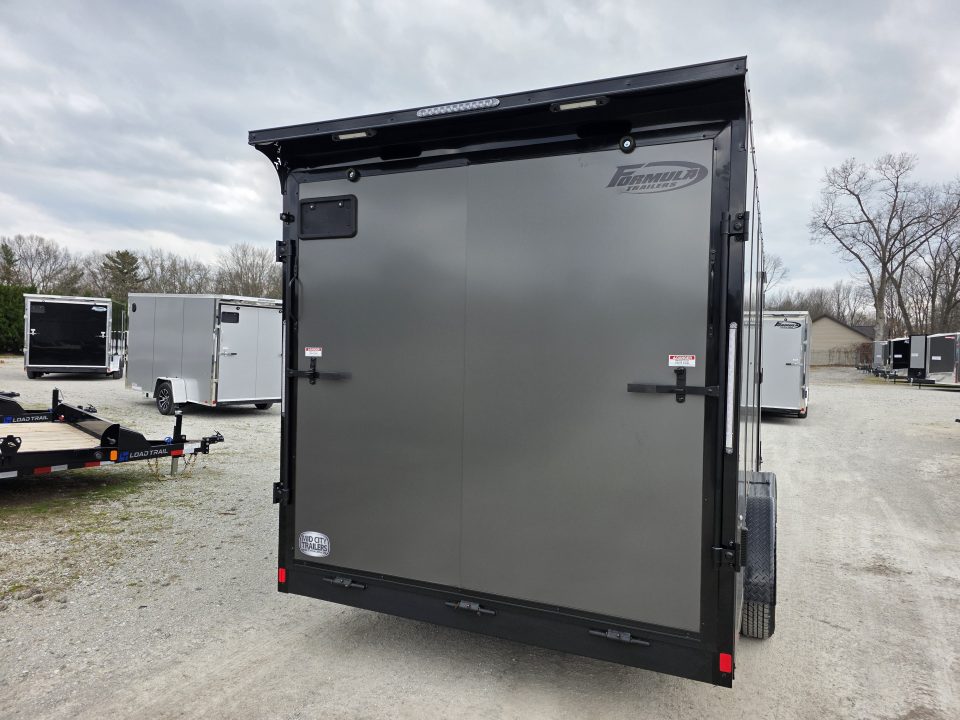 New 2026 Formula Trailers 7.5X16 UTV SXS ESCAPE DOOR BLACKOUT SCREWLESS GOLF CART Cargo / Enclosed Trailer
