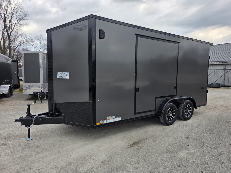 New 2026 Formula Trailers 7.5X16 UTV SXS ESCAPE DOOR BLACKOUT SCREWLESS GOLF CART Cargo / Enclosed Trailer