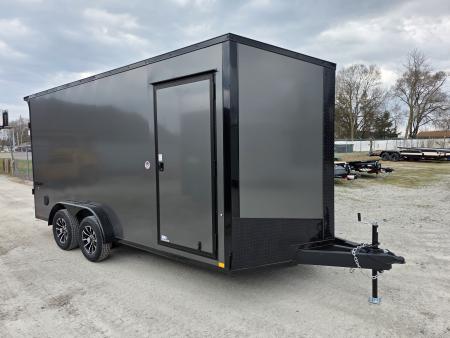 New 2026 Formula Trailers 7.5X16 UTV SXS ESCAPE DOOR BLACKOUT SCREWLESS GOLF CART Cargo / Enclosed Trailer