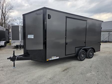 New 2026 Formula Trailers 7.5X16 UTV SXS ESCAPE DOOR BLACKOUT SCREWLESS GOLF CART Cargo / Enclosed Trailer