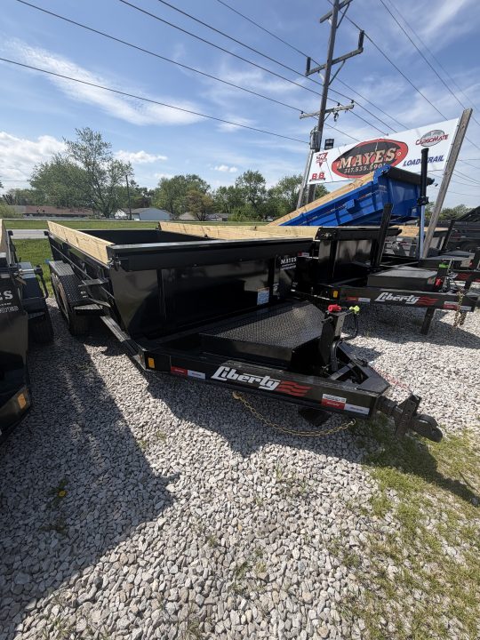 New 2026 LIBERTY LD14K83X14B8S Dump Trailer 83X14 TA 24" SIDES (GVW:15400) MIDNIGHT BLACK