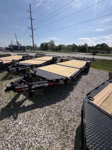 New 2026 LIBERTY LT16K83X22SPB8WF Tilt Trailer 83X22 TA PARTIAL (GVW:17500) MIDNIGHT BLACK